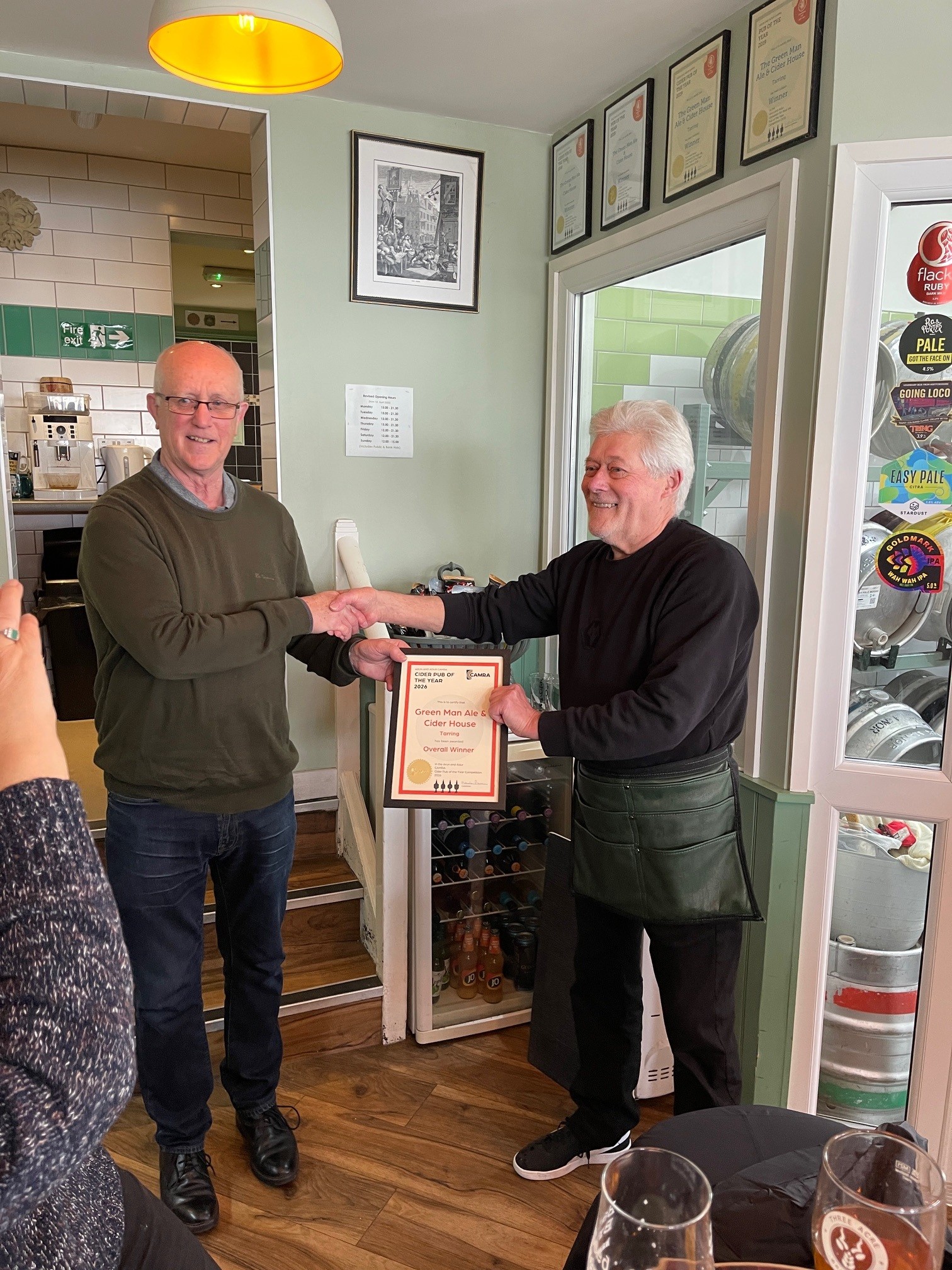 Green Man Pub of the Year Presentation