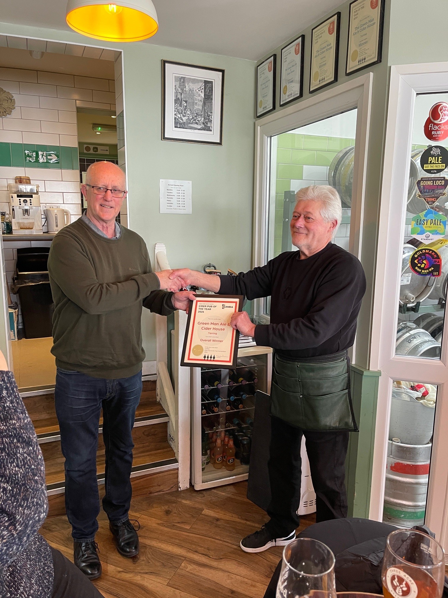 Green Man Pub of the Year Presentation