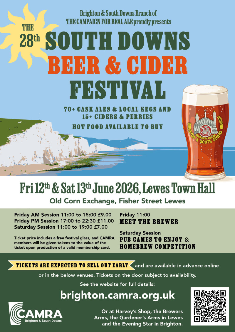 28th Southdowns Beer Festival Poster