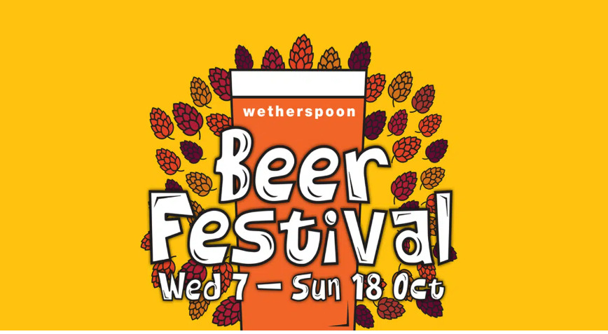 Wetherspoons Autumn 2026 beer festival poster